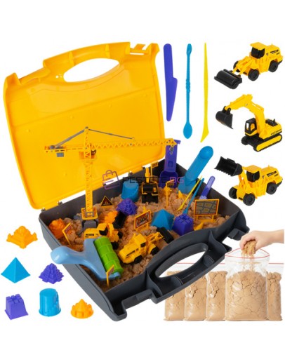 Комплект конструктор строителство от кинетичен пясък XXL